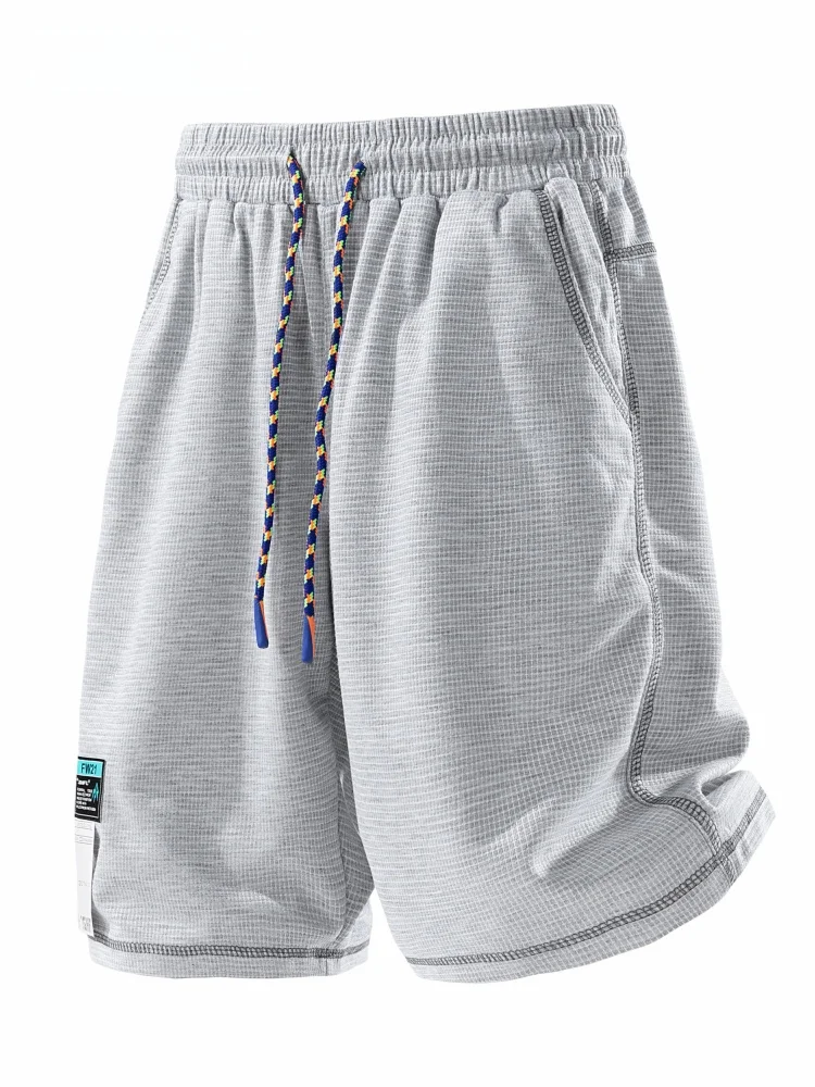 

Мужские дышащие спортивные брюки VBBK с эффектом ледяной прохлады, быстросохнущие, повседневные, свободного кроя, длиной до колена, для лета