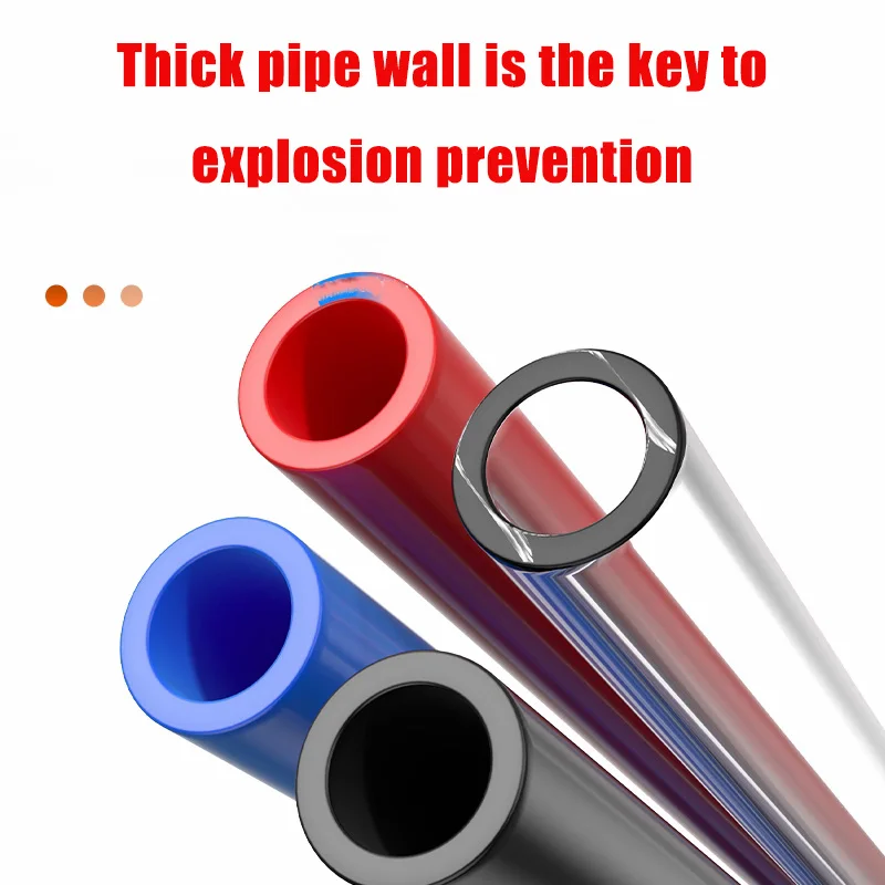

1m Transparent PU Hose Pneumatic Tube Air Hose Polyurethane Pipe 4mm 6mm 8mm 10mm 12mm 16mm Blue Black Red Polyurethane Tubin
