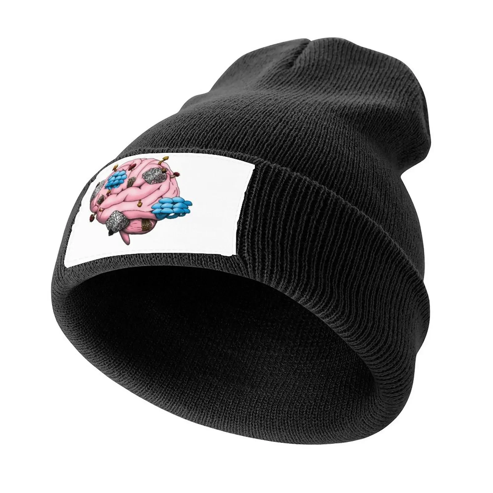 

Your brain on mushrooms Knitted Cap Wild Ball Hat Golf Cap cute For Girls Men's