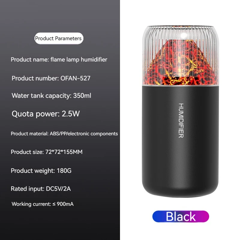 مرطب هواء USB صغير محمول ، ناشر روائح ، ضوء ليد بارد ، ضباب لغرفة النوم ، المنزل ، السيارة ، تنقية النباتات ، أضواء