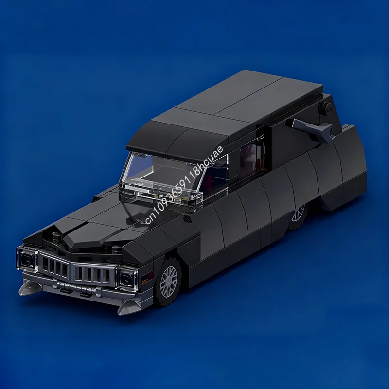 215 elementów MOC Wóz pogrzebowy x nan Model Klocki konstrukcyjne Składanie DIY Modułowa architektura Zabawki Kreatywne prezenty świąteczne