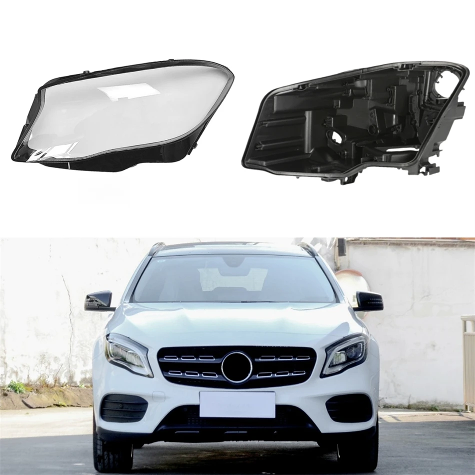 For Mercedes Benz GLA W156 2018 2019 2020 GLA200 GLA220 GLA260 Car Base Head Lamp Shell Headlights Lights Glass Headlight House