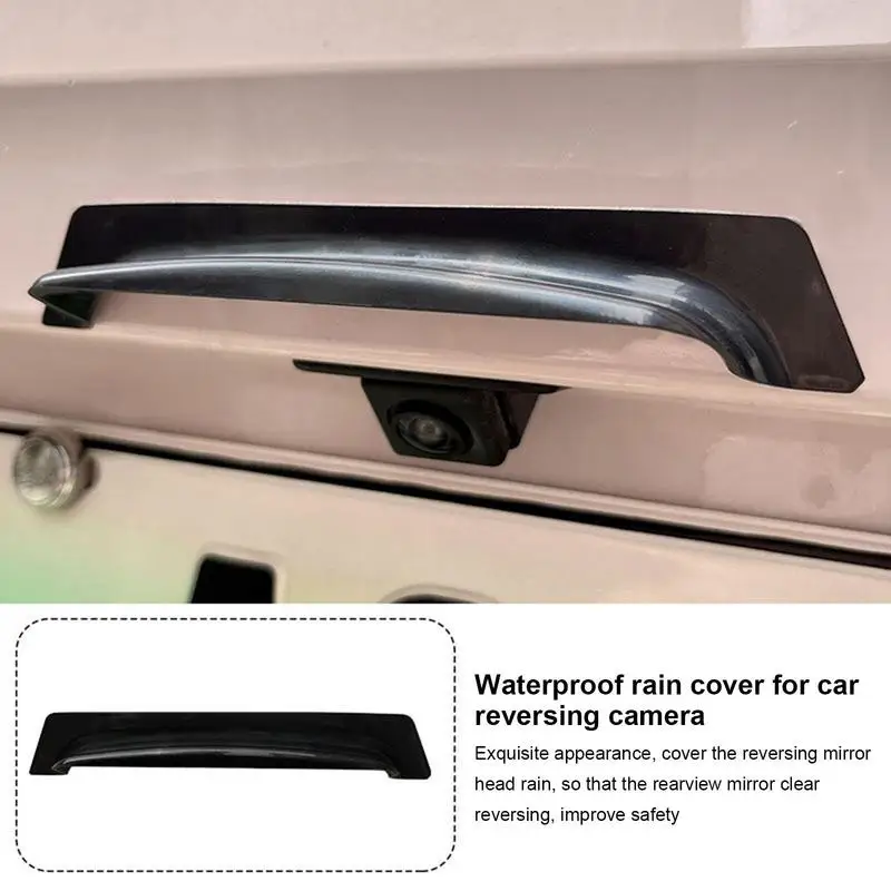 Car Reverse Camera Rain Shield Car Reversing Mirror Camera Rain Shade Cover Rainproof Waterproof Shield Car Exterior Accessories