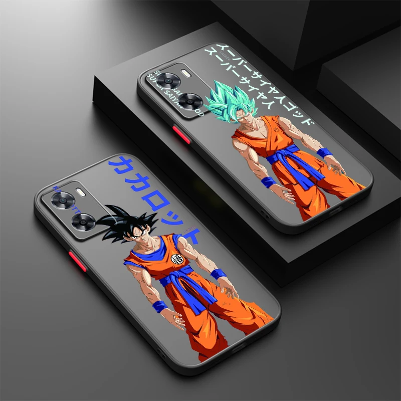 D-Dragon Ball Frieza Trunks Frosted Translucent For OPPO X5 X3 A54S A5 A94 A16 A53S A57 A74 A72 A96 A98 A78 5G Soft Phone Case