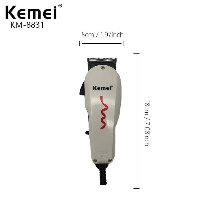 KEMEI-recortadora de KM-8831 para hombre, afeitadora multifuncional, barbearia, accesorios profesionales