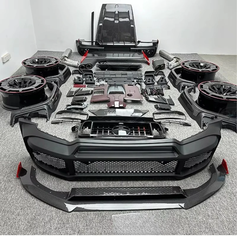 Upgrade Kit R Style Car Body Kit With Car Bumpers Exhaust Carbon Hood for G Class G63 W464 AMG G550 G500 Kit 2019-2025