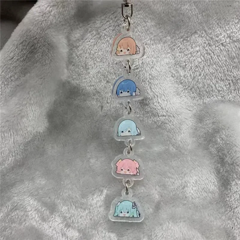 Anime Keychain Project Sekai Aoyagi Toya Momoi Airi Acrylic Keyring Strap Figure Hanging Accessories 6cm