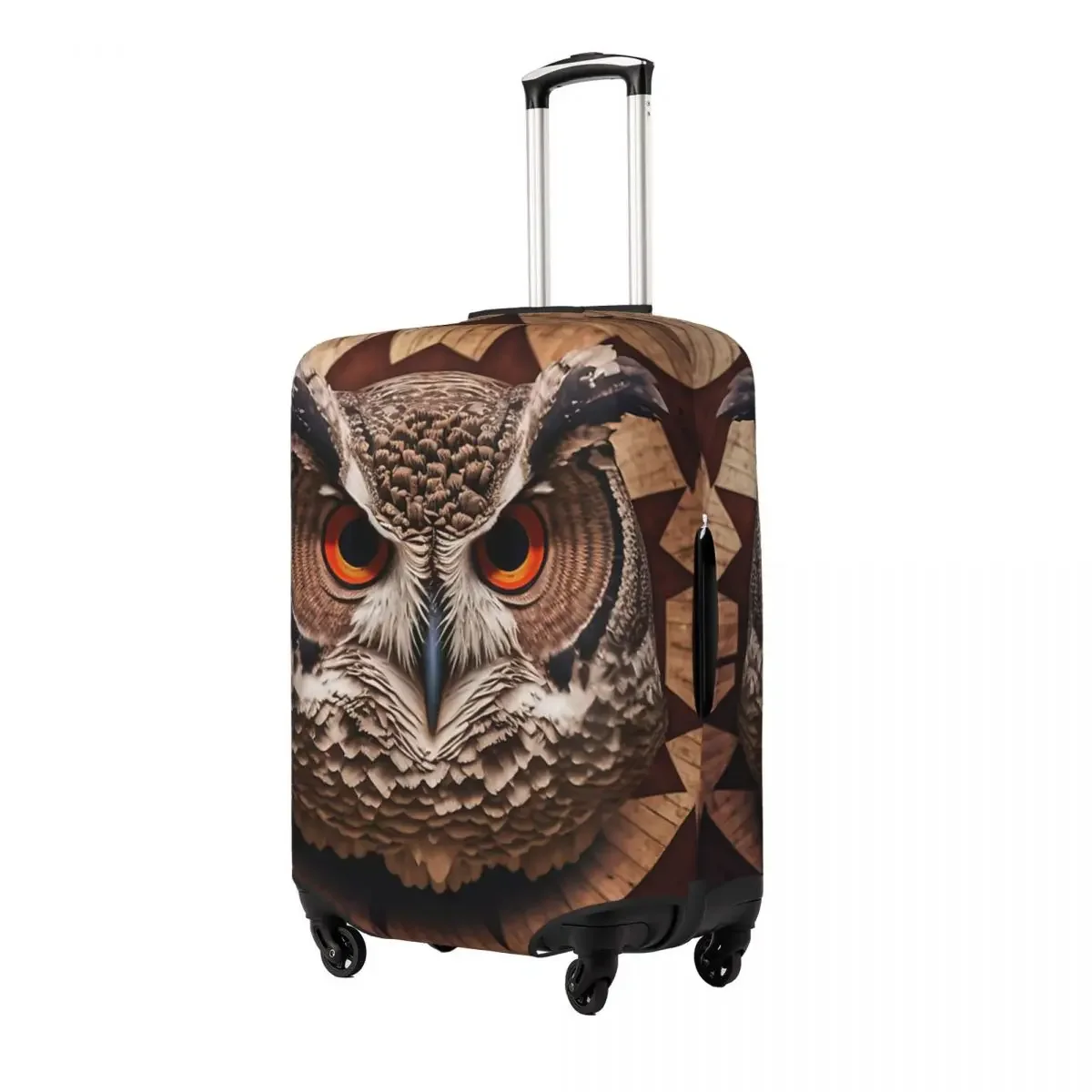 Owl Keeper Of Wisdom Print Luggage Protective Dust Covers Elastic Waterproof 18-32inch Suitcase Cover Travel Accessories