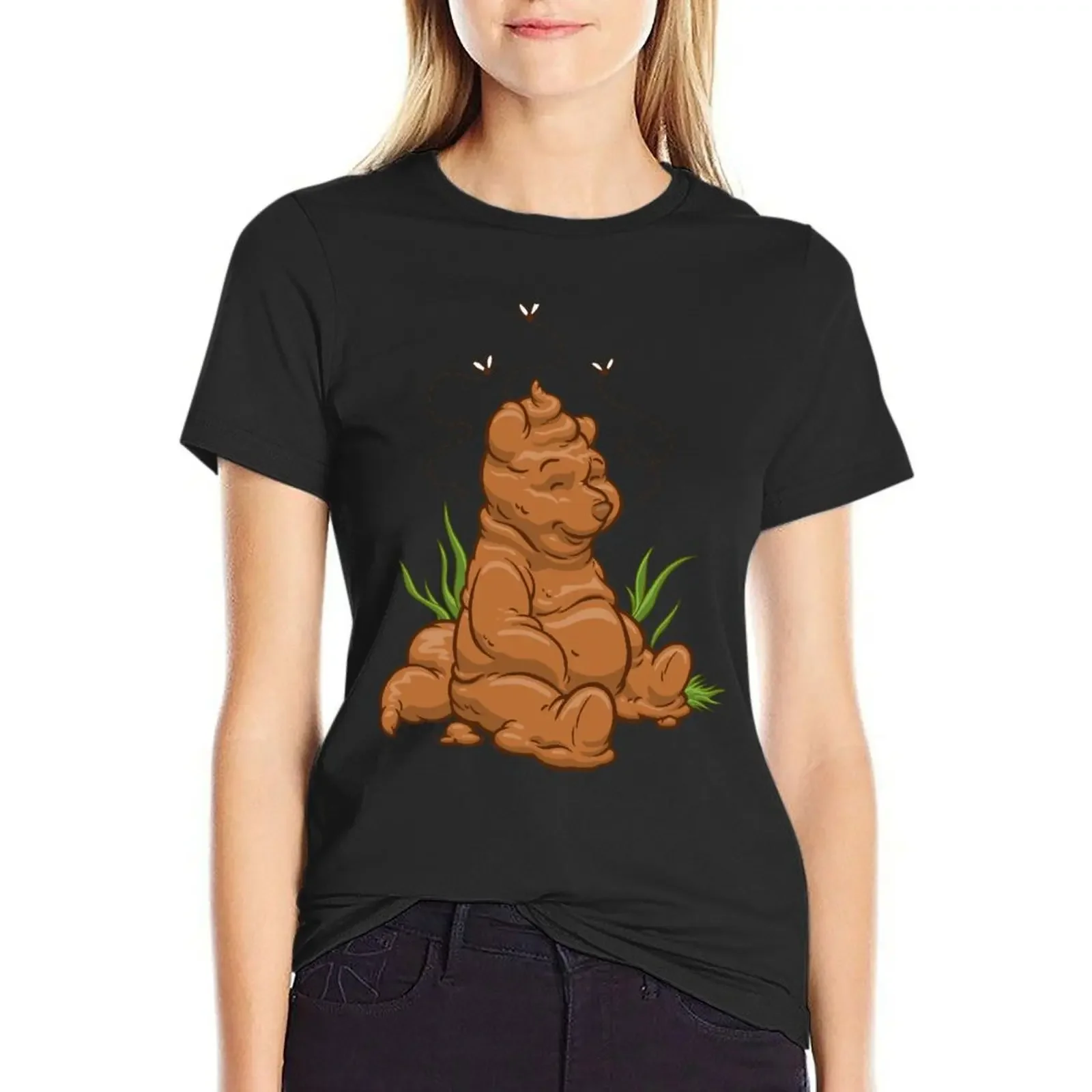 

POO BEAR T-Shirt vintage hippie clothes graphics funny t shirts for Women