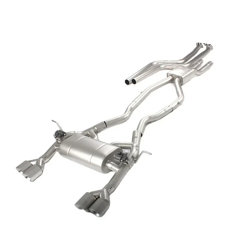 304 Stainless Steel Car Muffler, High Performance Exafter System, BMW M3 M4 F80 F82 3.0T 2015-2019