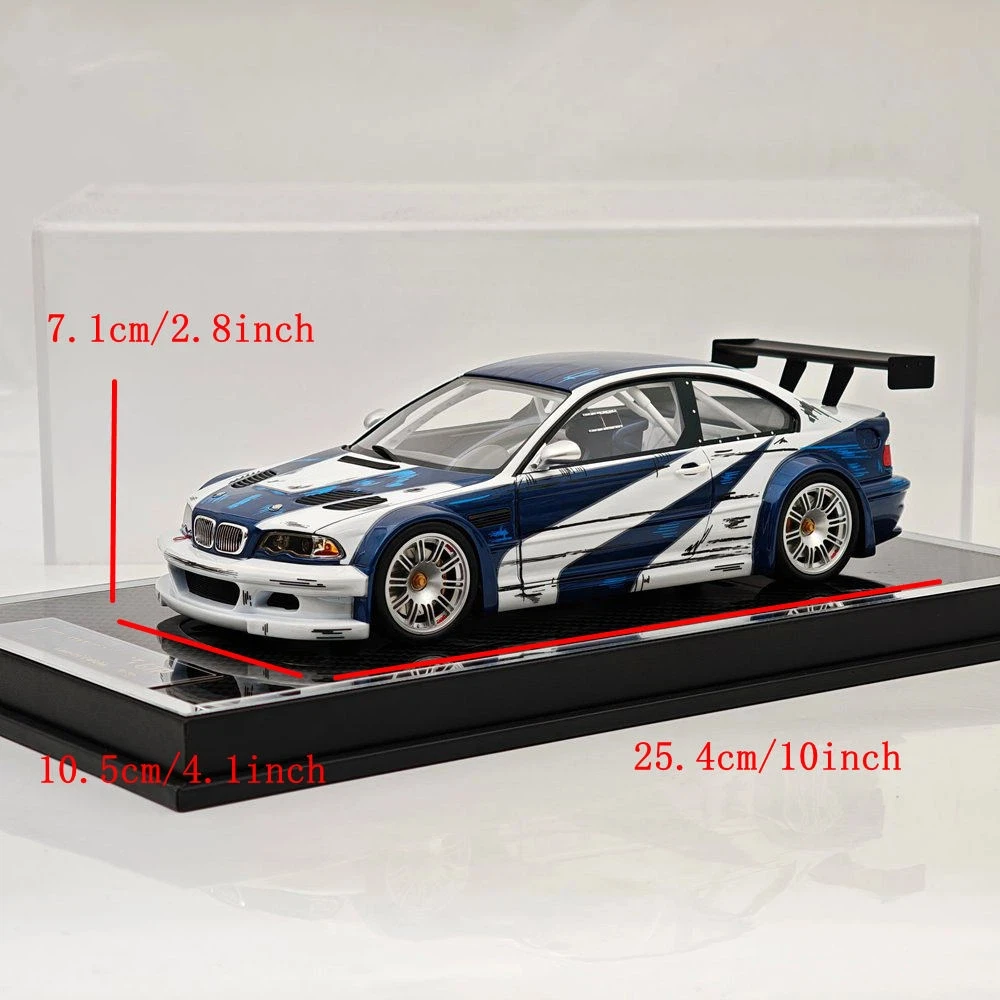 1:18 SW for GTR E46 Need For Speed Resin Model Car Limited Edition Collectible Gifts Classic Series Toy Vehicle Models