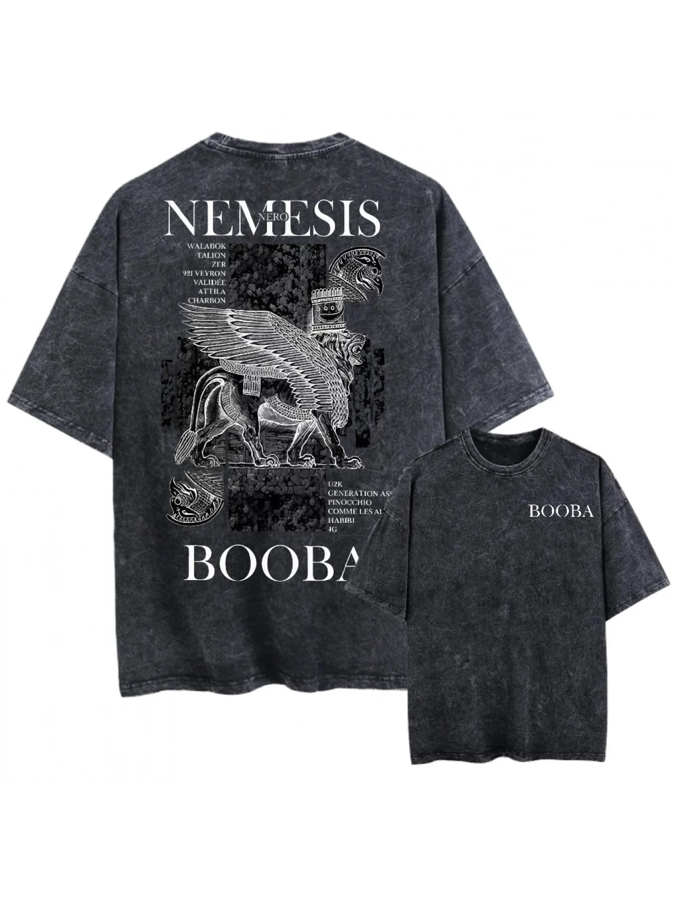 The Casual Retro Style Black T-shirt Is Inspired By Rapper Booba and His Album 