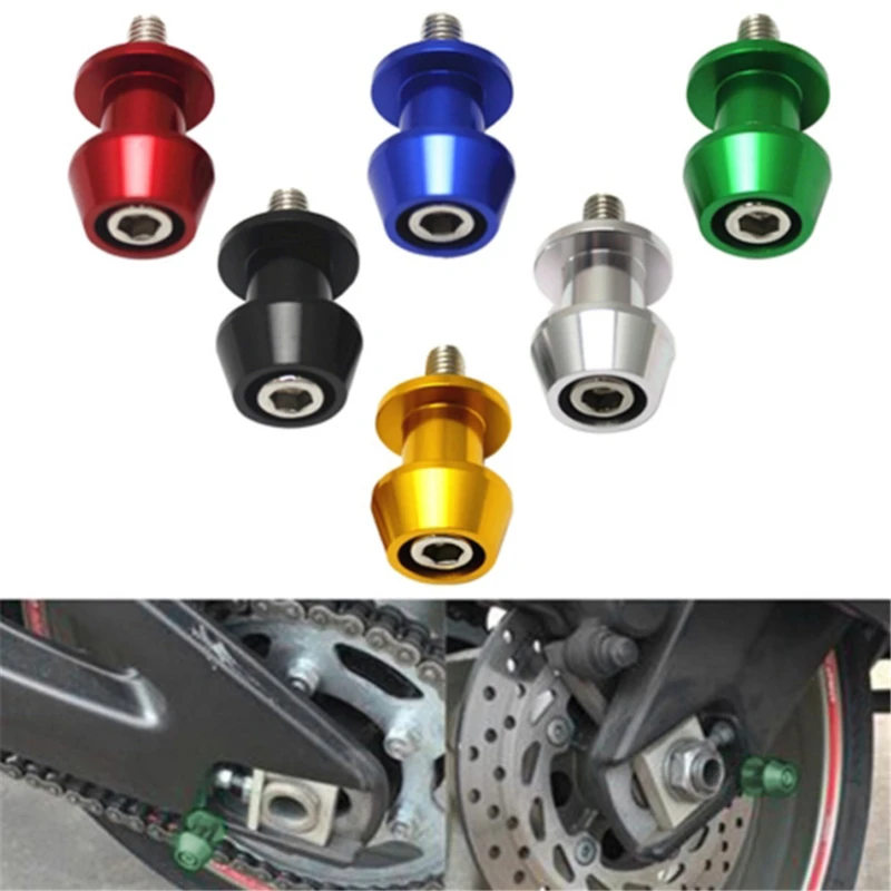 2pcs Motorcycle Stand Swingarm Spools Slider Motorcycle Accessories Aluminum Solid Color