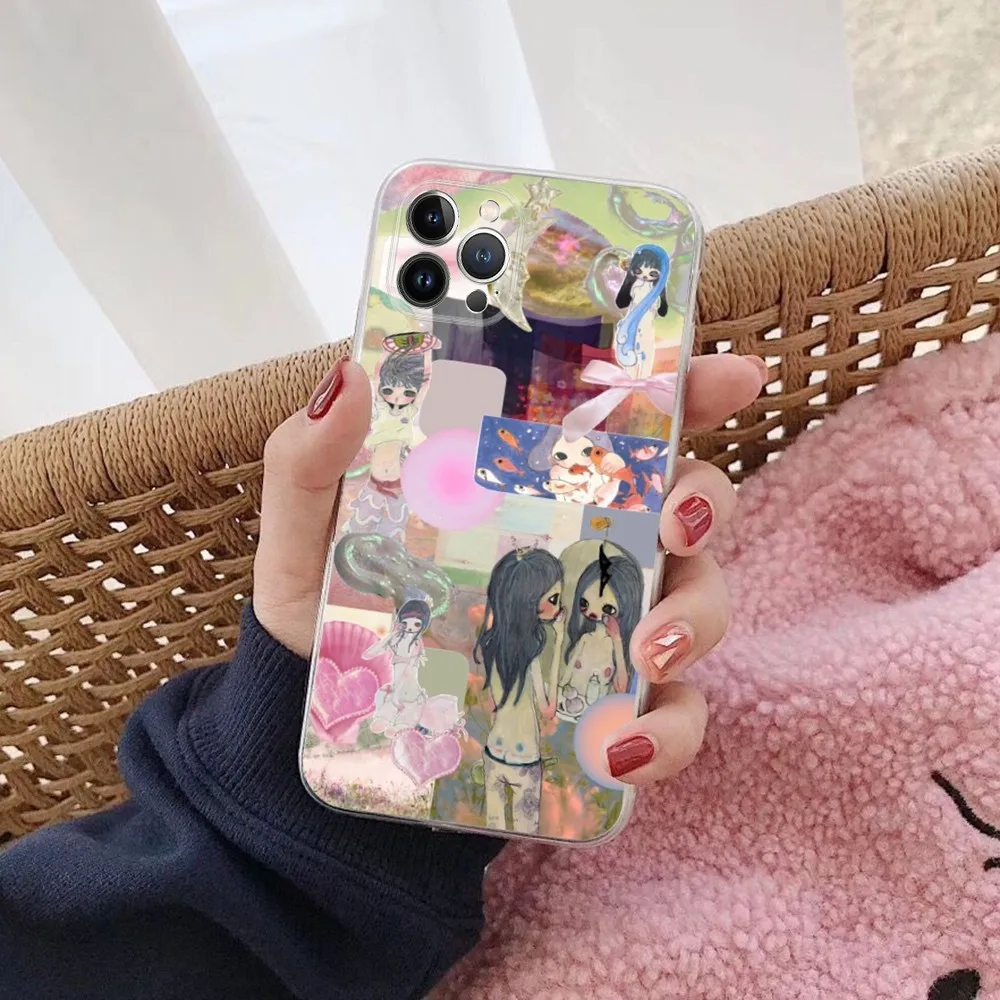 Aya Takano Phone Case for iPhone 15 8 7 6 6S Plus X SE 2020 XR XS 14 11 12 13 Mini Pro Max Mobile Case