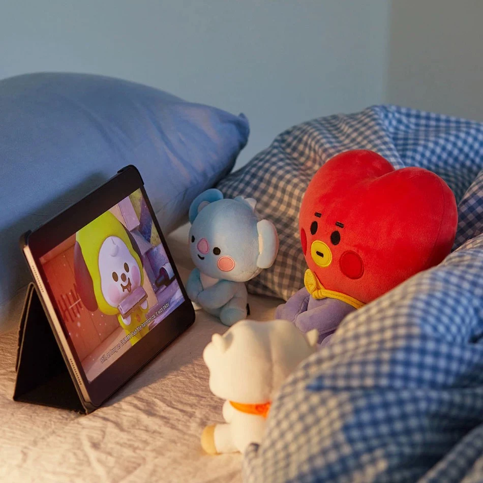 B-T-21 Peluche Tata Koay Shooky Mang Cooky Animale del fumetto Zaino Chiave Ciondolo per telefono cellulare Ufficio Rilassamento Giocattoli Amico Regalo