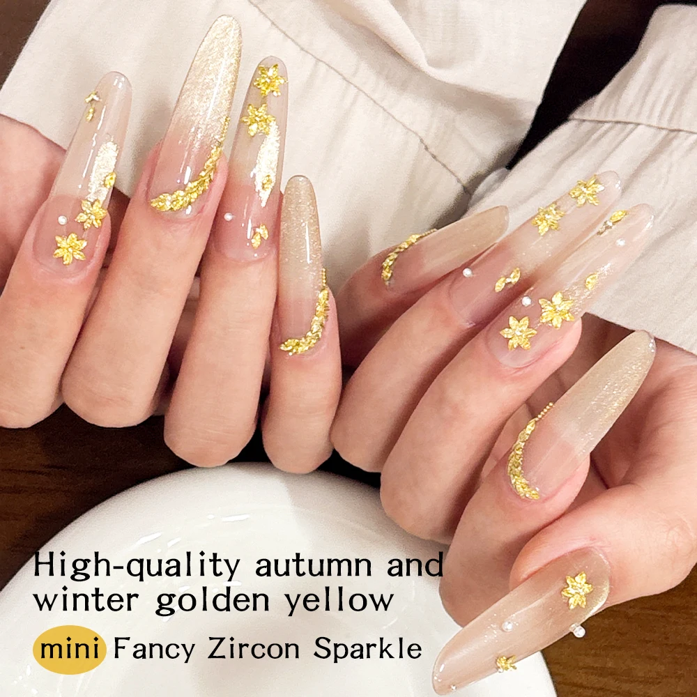 ゴールドミニホースアイドリルマルチサイズ尖った底模造クリスタルストーンネイルデコレーションアクセサリー手作りネイルデコレーション