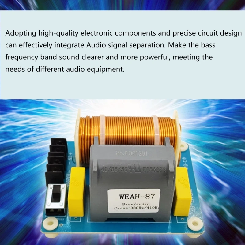 ลำโพงซับวูฟเฟอร์เบส 1200W ลำโพง HIFI ตัวแบ่งความถี่ ลำโพงไฮไฟสเตอริโอ