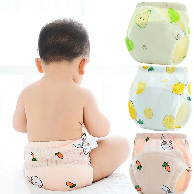 Shorts en coton réutilisables pour bébés, culottes respirantes, sous-vêtements pour nourrissons, couches pour nouveau-né