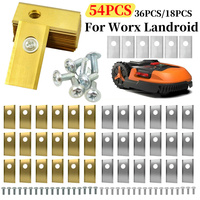 18Pcs Blades Replacement Stainless Steel Lawn Mower Parts Robotic Lawn Mowers Replacement for Worx Landroid Lawn Mowers