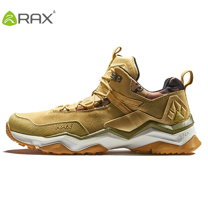 Rax Hiking Shoes New Men Shoes Waterproof Hiking Shoes Outdoor Hiking Fishing Shoes Wear-Resistant Woodland Cross-Country Shoes