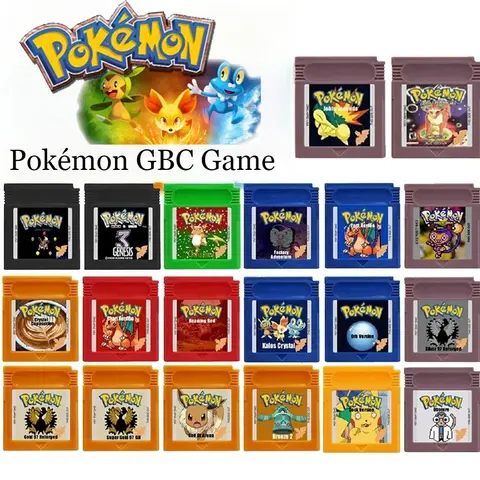Pokémon GBC Game Cartridge 16-Bit Video Game Console Card Black White Genesis Gold Silver 97 Bronze 2 for GBC GBA Gift
