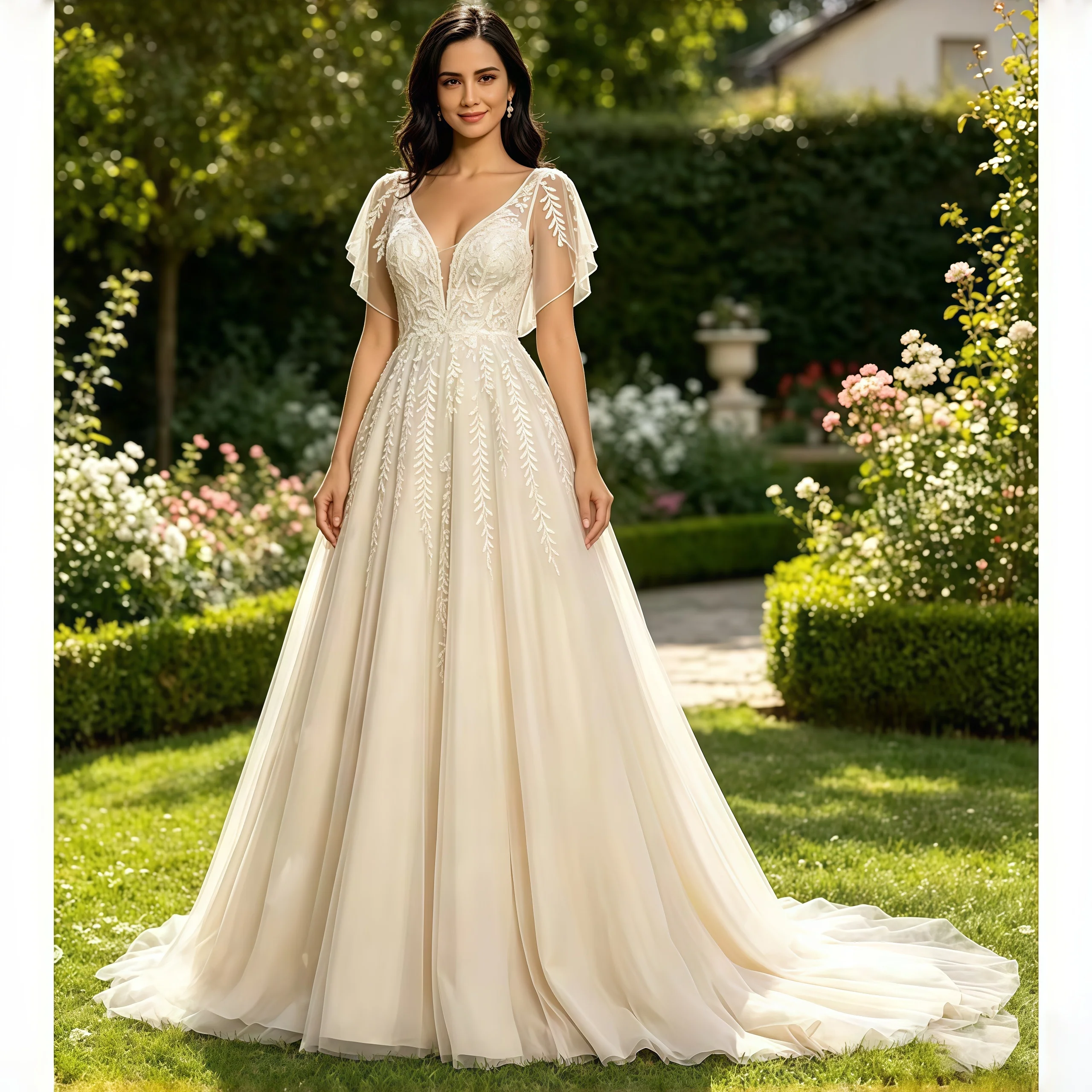 

Lace A Line Maternity Wedding Dress Tulle Pregnant Bridal Gown V Neck Pregnant Bridesmaid Dress Customized Elegan Budget