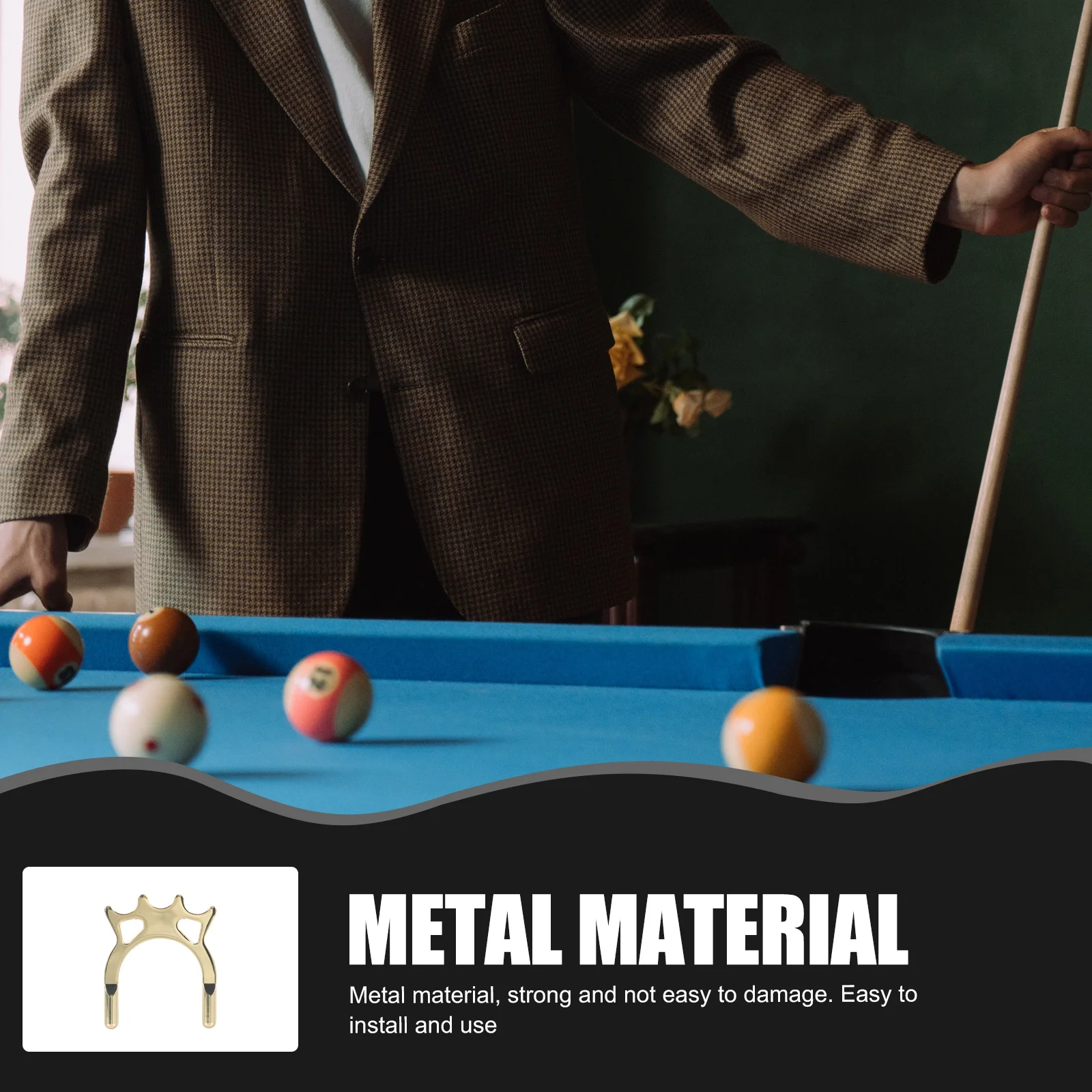 

Cue Bridge Snooker Bridge Metal Pool Stick Holder Portable Sliding Club Rack Stable Billiards Cue Stand for Pool Table