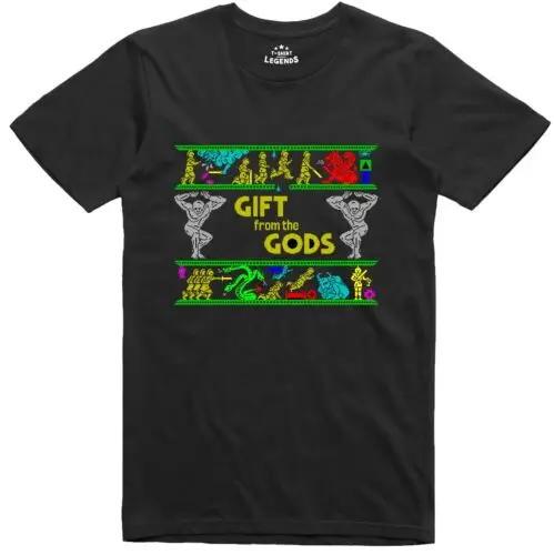 Regalo desde El Gods Camiseta Carga Pantalla 8 Bit Licencia Oficial Spectrum 48k