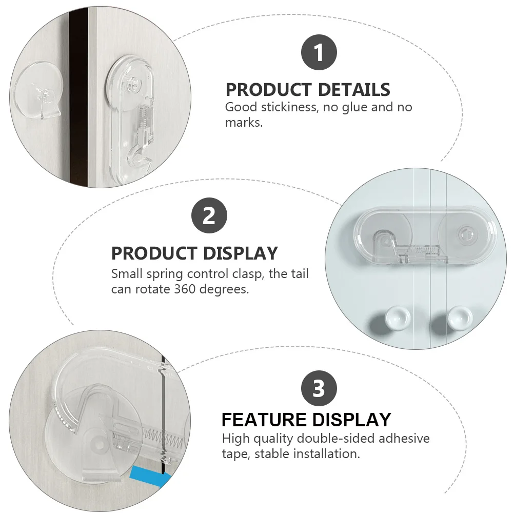

5 Pcs Anti-pinch Safety Lock Proof Locks Refrigerator Latches Drawer