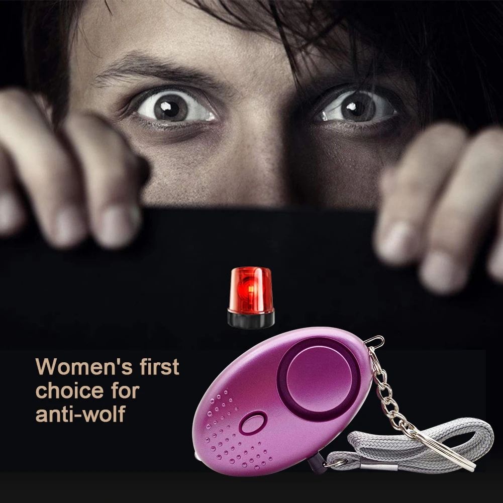 울프 방지 보안 경보 모양 개인 경보 버징 보호, 노인 여성 어린이용 큰 소리, 130DB 안전 비명