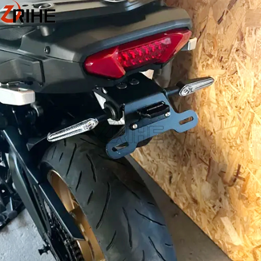

For Yamaha License Plate Holder MT09 Tracer 900 9 GT 7GT 700 GT FJ-09 2015-2025 Motorcycle Tail Tidy Fender Eliminator LED Light