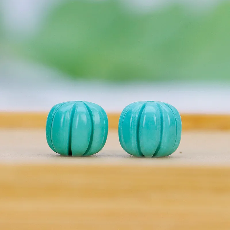 Natural Magnesite Scattered Beads Turquoise Associated Ore Accessories Pumpkin Beads Spacer Beads Drip DIY Bracelet Ornament