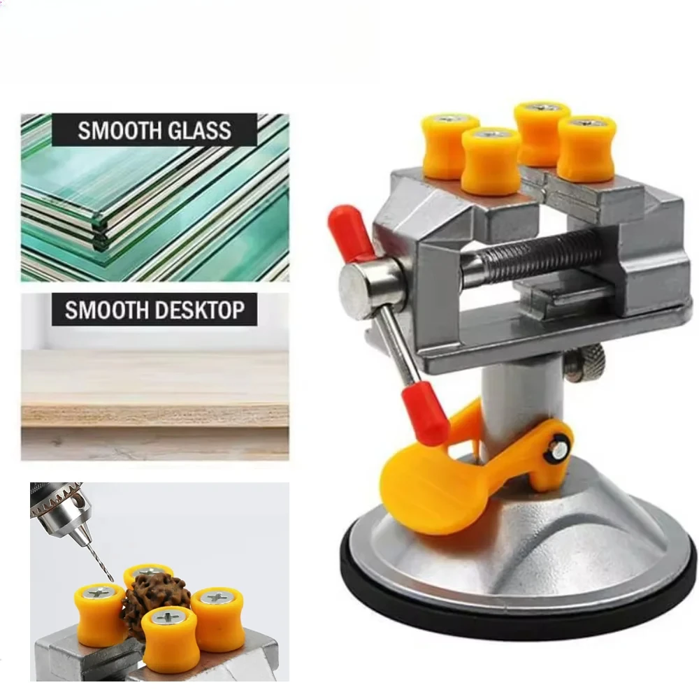

Мини-регулируемые фиксированные электрические настольные тиски 360° ° Вращающаяся шлифовальная машина Роторная ручная дрель Присоска Фиксированная рама