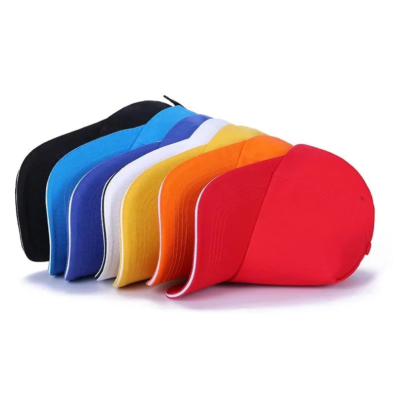 맞춤형 로고 인쇄 트렌디 야구 모자 선캡 유니섹스 덕텅 캡 야외 팀 빌딩 활동 관광 샌드위치 모자