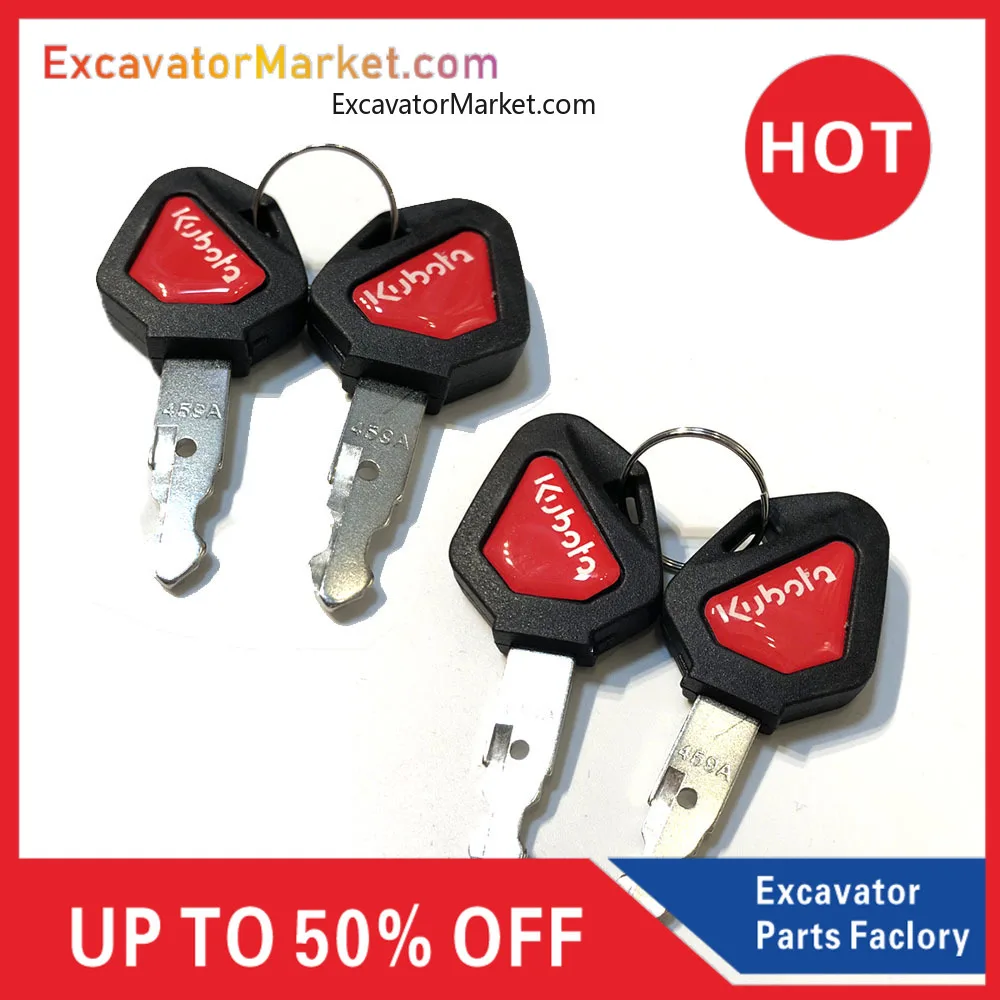 

Excavator Parts 5PCS Start Key Excavator Door Key For Kubota Ignition Key U15 U30 U135 U155 U161 U163 Excavator Accessories