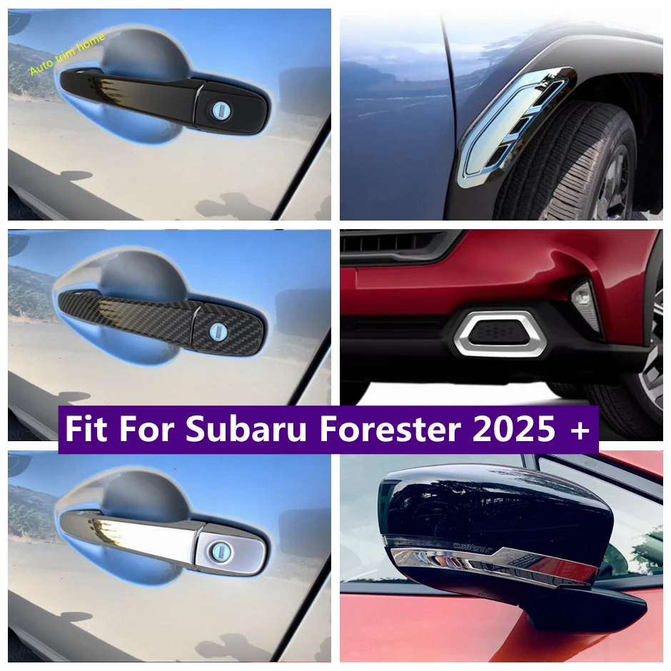 

Door Handle / Rearview Mirror Strip / Front Bumper Fog Lights / Side Body Fender Cover Trim For Subaru Forester 2025 Accessories