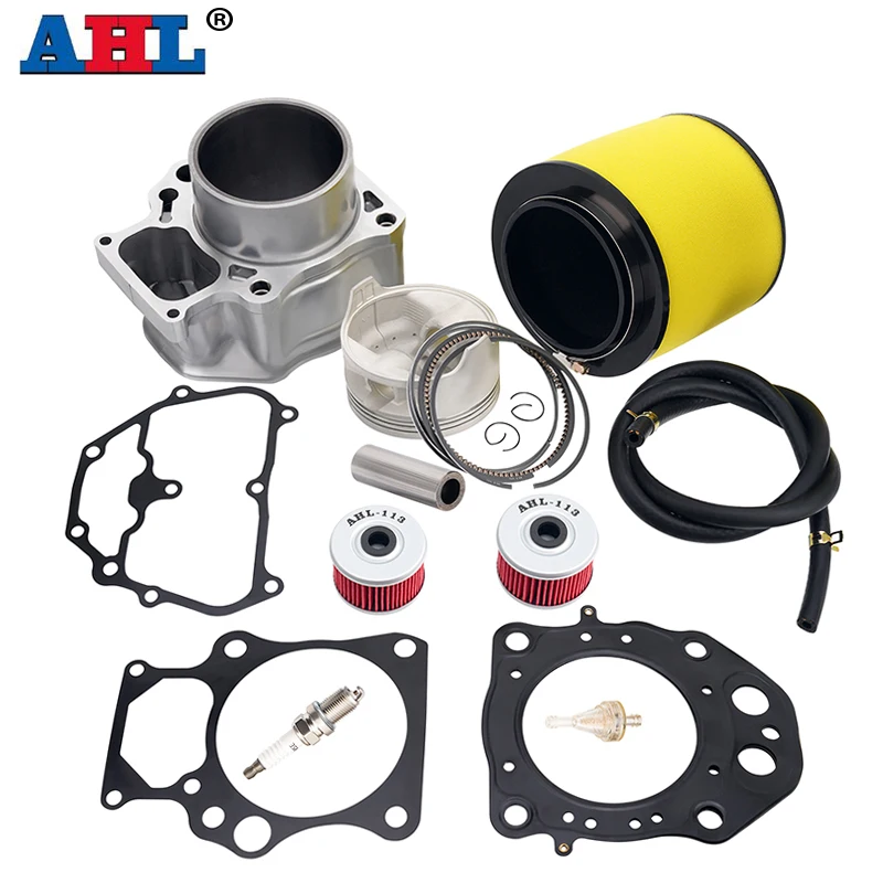 86.5mm Bore Cylinder Piston Ring Gasket Filter Kit For Honda TRX 420 TRX420 Rancher 2014-2020 12100-HP7-A00 12100-HP5-600