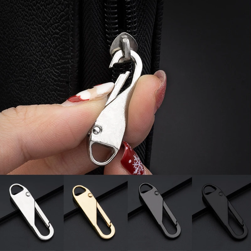 2PCS Universal Zipper Puller Zipper Repair Kit Instant Zipper Repair Replacement Zipper Luggage Bag Clothing Shoes Zipper Holder