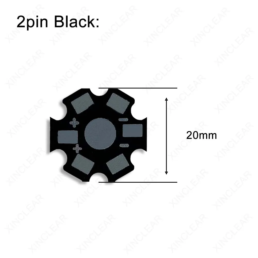 Imagem -03 - Placa de Base de Alumínio para Dissipador de Calor 1w 3w 5w Led Placa de Base Pcb 20 mm Estrela Rgb Rgbw Sistema de Resfriamento Faça Você Mesmo para w Contas de Lâmpada