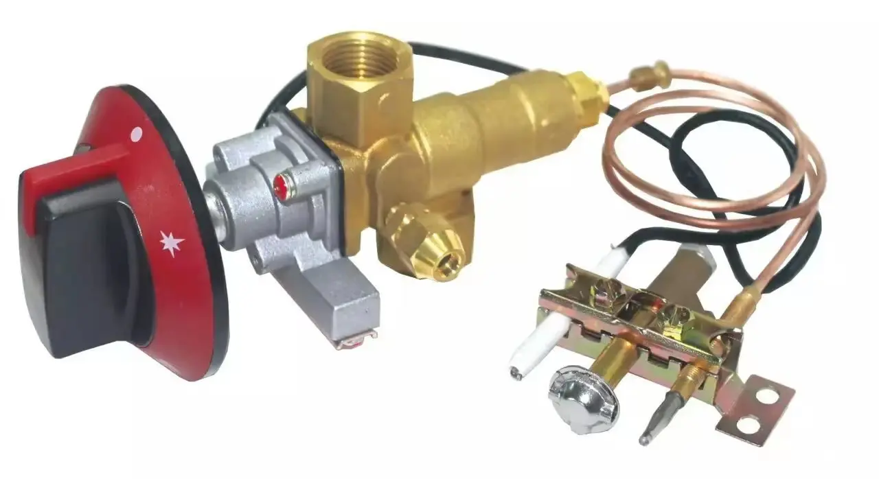 

Латунный клапан предотвращения пламени с системой зажигания, 1/2 дюйма, отверстия с высоким расходом для бытовых газовых плит низкой высоты