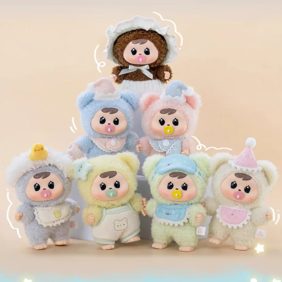 Kotak buta boneka Kawaii Bao Ao Hug 2 generasi kedua Goodnight Series Baby Vinyl ornamen buatan tangan lucu trendi bermain hadiah mainan