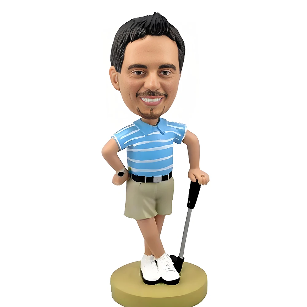 Customized Bobblehead Dolls, Golf Handmade Personalized Sculpture Gifts for Men, Boyfriends, Husbands, Office Colleagues or Boss