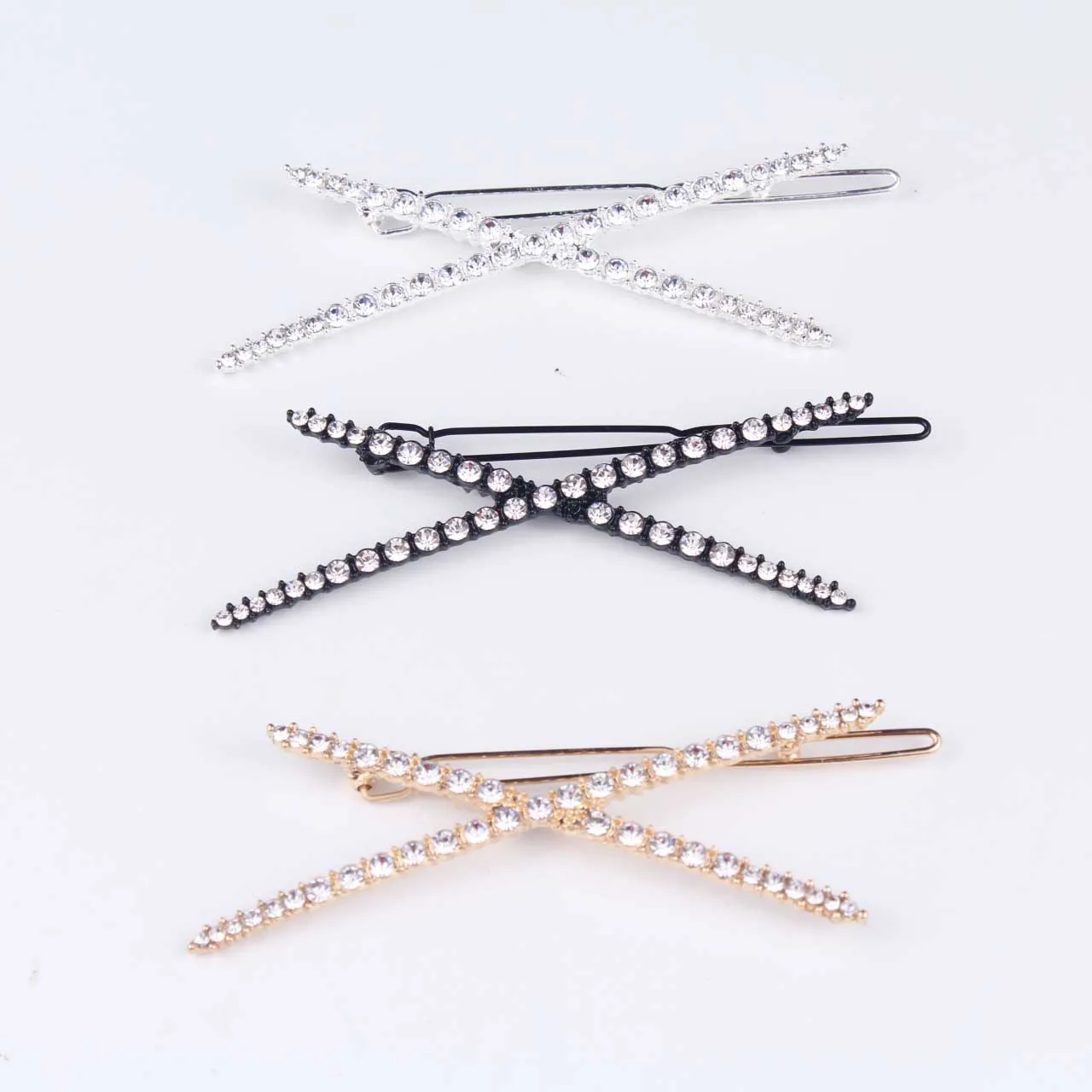 Crystal Hair Accessories Rhinestone Word Hair Clips English Letter X Hair Pins Bobby Pin Barrette Stick Headwear Jewelry