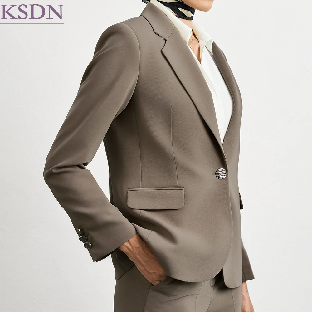 High Quality Men's Suits One-Button Slim Fit Notch Lapel Blazer High Quality 2 Piece Jacket Pants Sets Customized Clothing