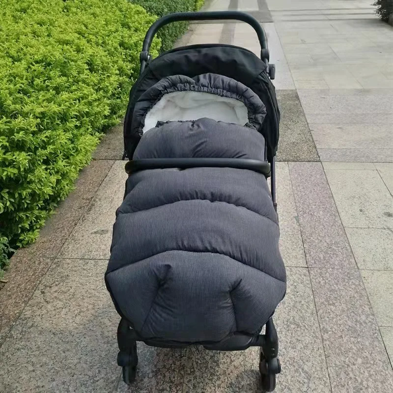 0-24Months Baby Carriage Sack Winter Baby Stroller Foot Cover Thickened Stroller Footmuff Baby Accessories