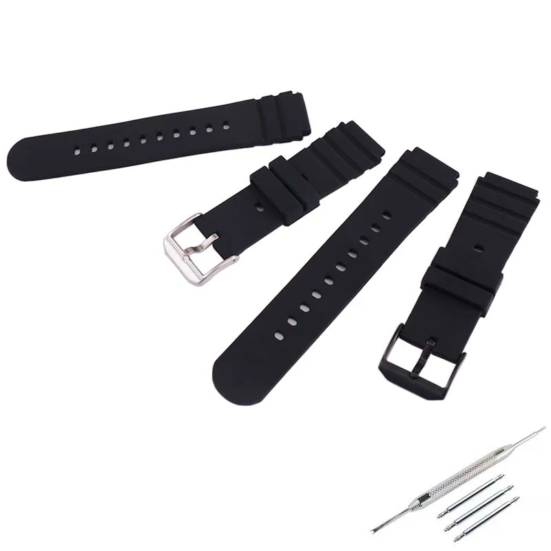21mm rubber watch band accessories compatible for Luminox 0200 3901 3001 3000 7258 watch strap men's and women sports wristband