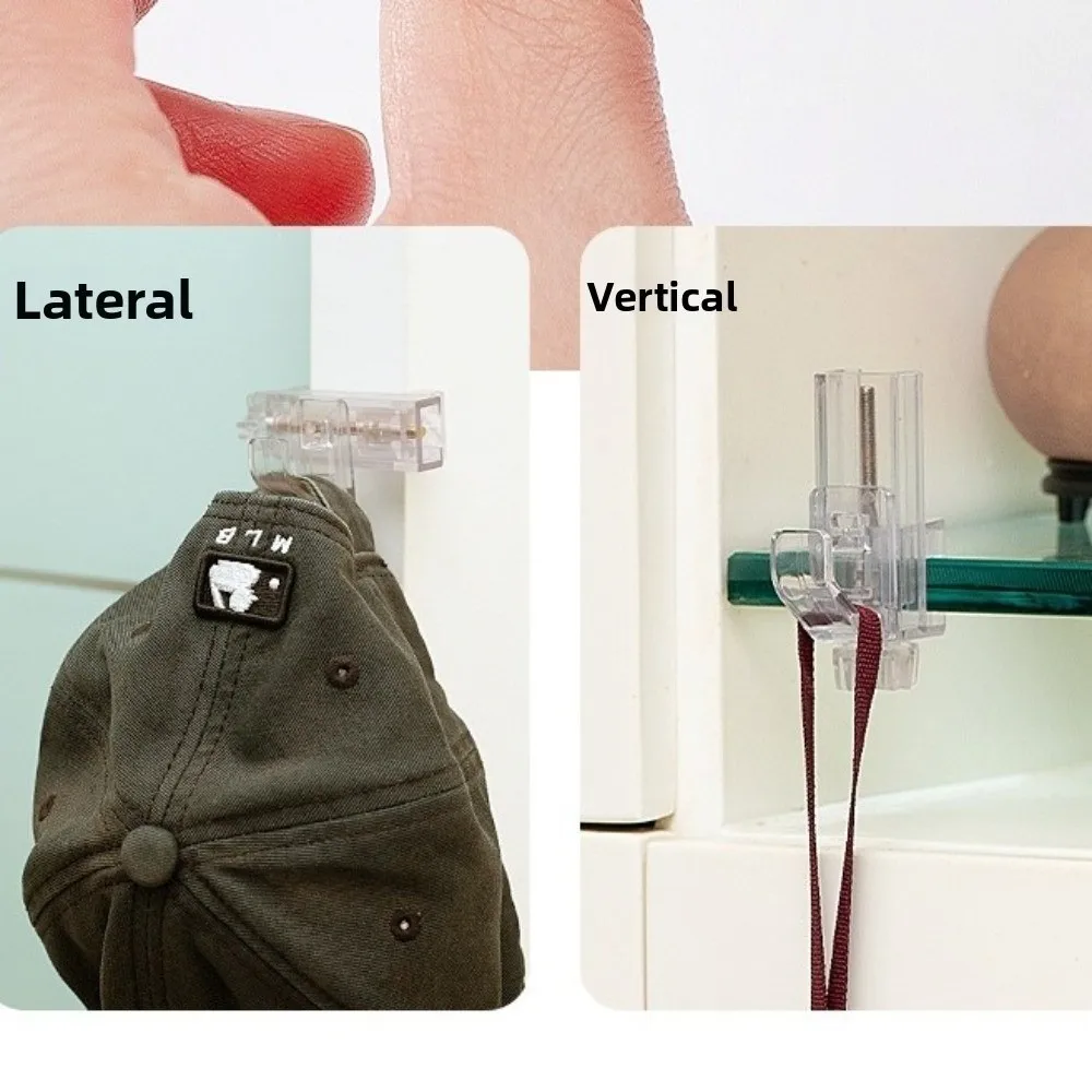 Gifts Detachable Desk Hooks Horizontal and Vertical Dual-use Multi-purpose Kitchen Knob Hook Knob Headphone and Bag Hooks
