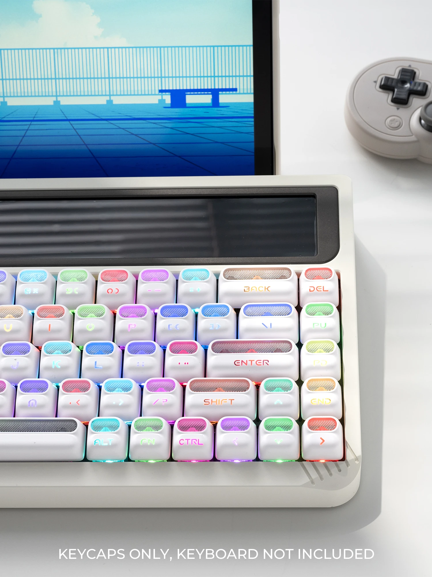 XVX ASTRO Shine-Through Double-Shot 117-Key PBT+PC Keycap Set XDA Profile Astronaut-Inspired Design PBT+PC