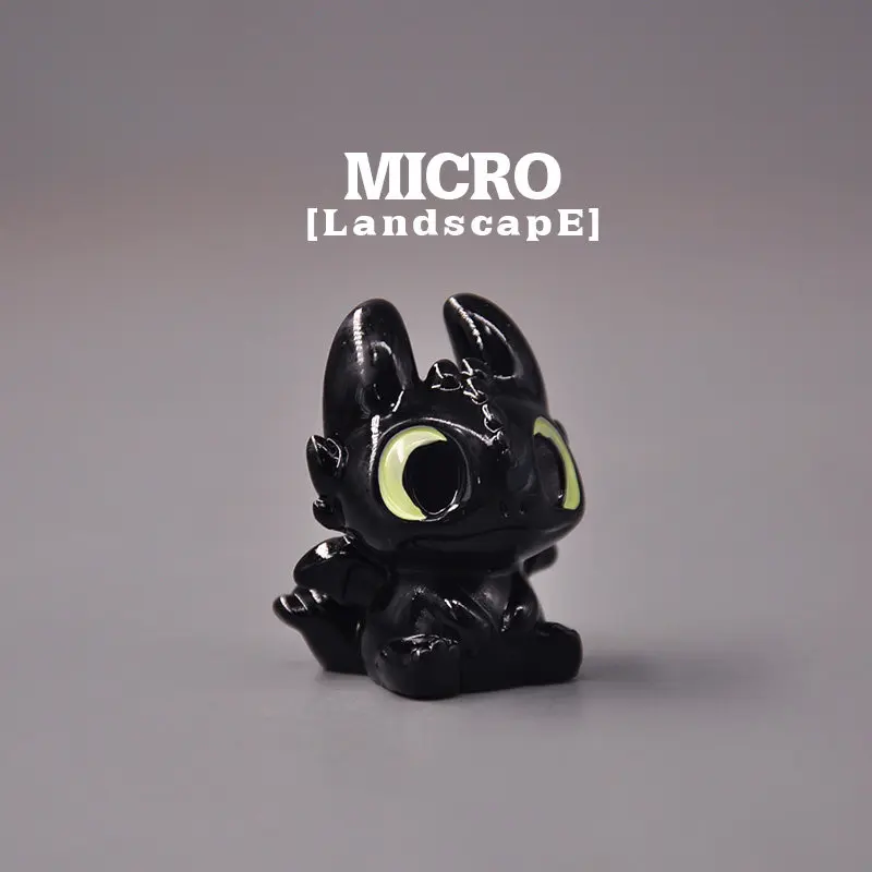 

Toothless Night Fury Model Kit, How to Train Your Dragon DIY Miniature Scene, Cute Collectible Decoration for Desktop Display​