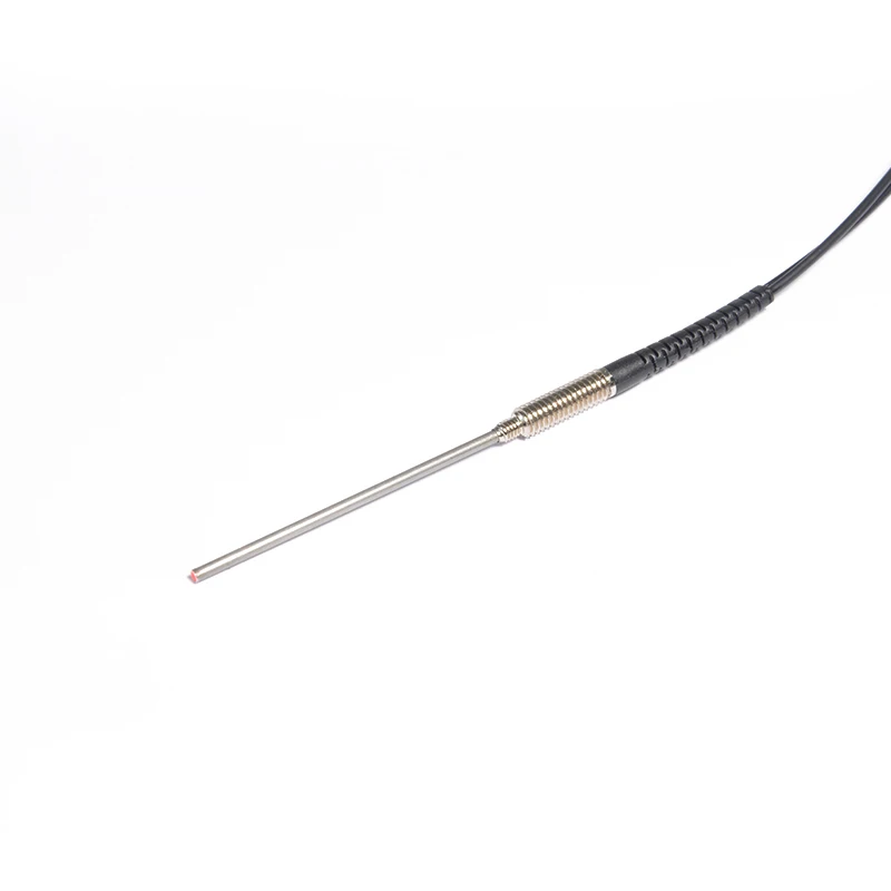 FWRC9-410-M Fiber Optic Sensor Infrared Probe Right Angled Elbow Toothless Side Emitting Light Diffuse Reflection for Industrial